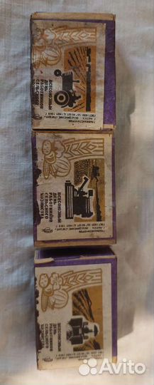 Спички в деревянных коробках, конец 1960-х годов