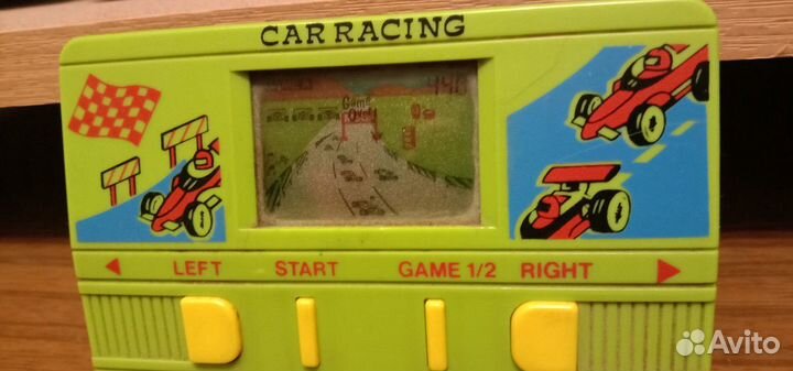 Электронная игра гонки винтаж 80