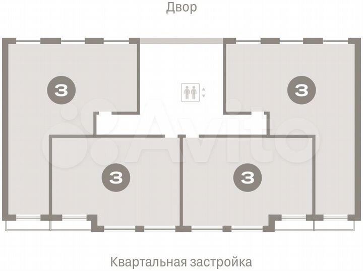 3-к. квартира, 128,8 м², 6/15 эт.