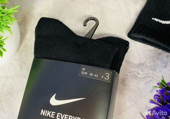 Носки Nike Everyday оригинал чёрные