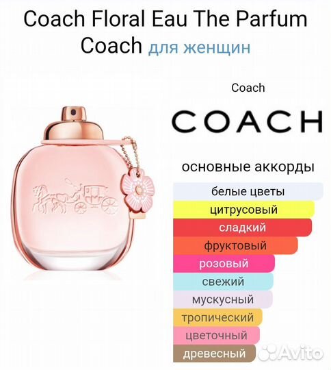 Coach floral. Распив, отливант. Оригинал