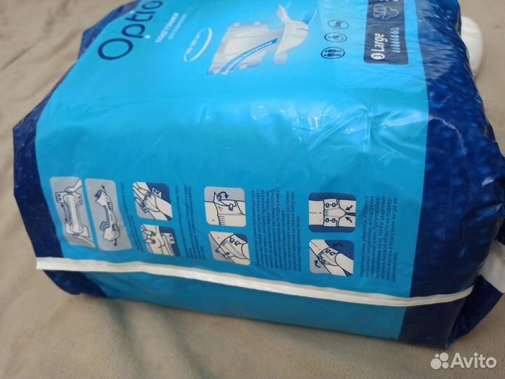 Памперсы для взрослых optio 3 large 100-160