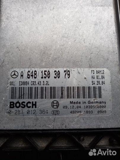 Эбу двигателя Mercedes