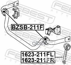 Тяга стабилизатора mercedes benz E-class 211 4