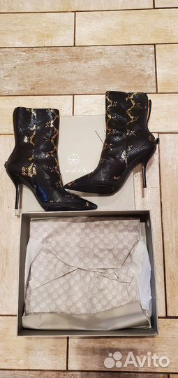 Полусапоги женские 38, натуральный велюр