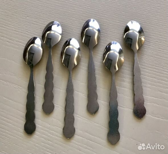 Чайные ложки мельхиор эмали СССР