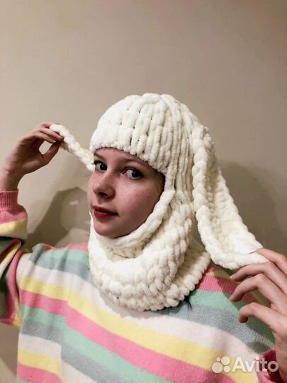 Балаклава вязанная / шапка вязанная