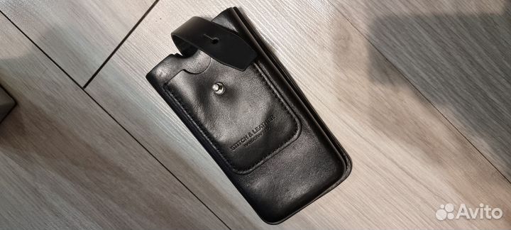 Чехол кожаный для телефона на пояс