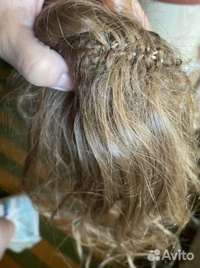 Волосы хвост шиньон