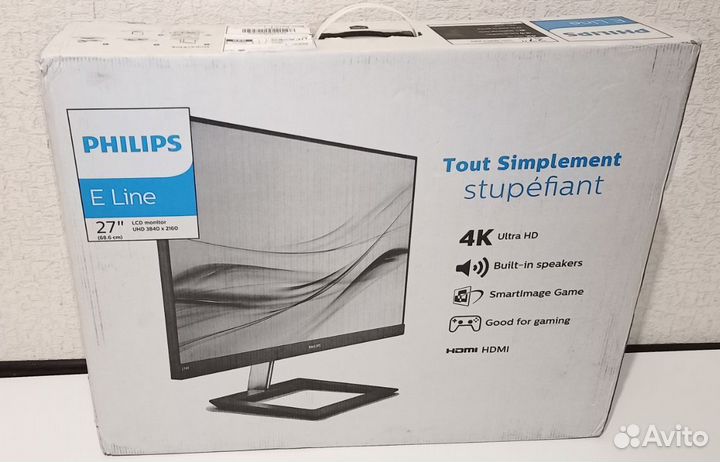 Авито Доставка для Руслана монитор Philips 278E1