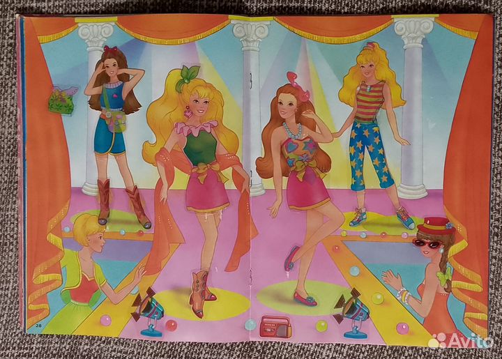 Журнал с наклейками Барби Мода 1995 г