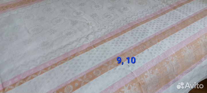 Простыни льняные жаккардовые СССР