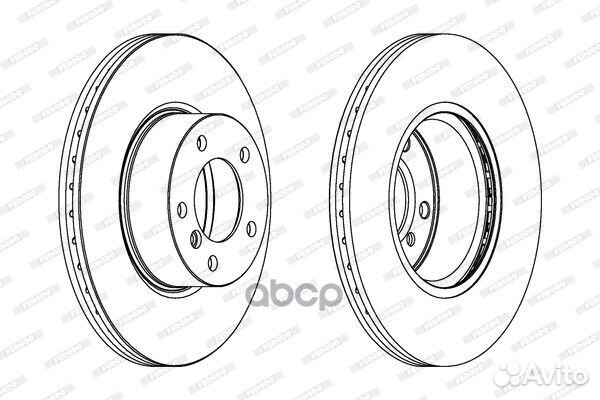 Тормозной диск DDF1717C Ferodo