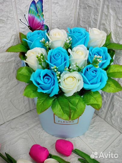 Букет цветов из мыла ручной работы