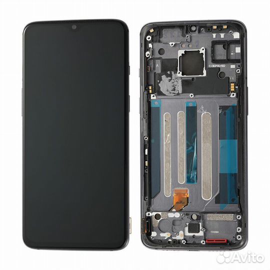 Дисплей для OnePlus 7 в рамке тачскрин черный LCD