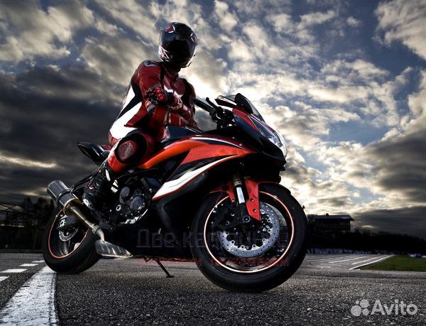 Картина по номерам 40x50 Мотоциклист на трассе