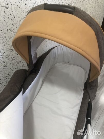 Коляска 3/1 Лён/Экокожа (Доставка)