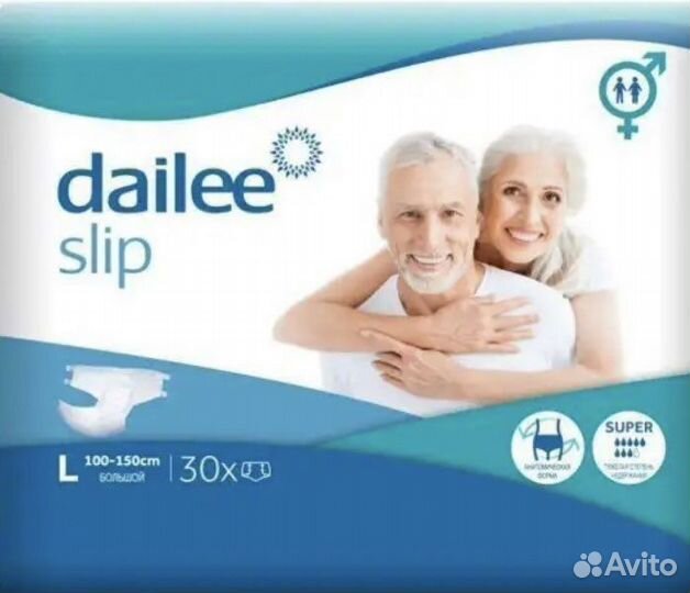 Памперсы для взрослых dailee L