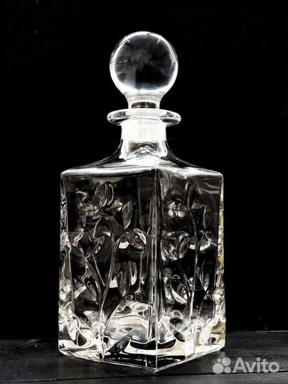 Графин для бренди, виски, Италия хрусталь