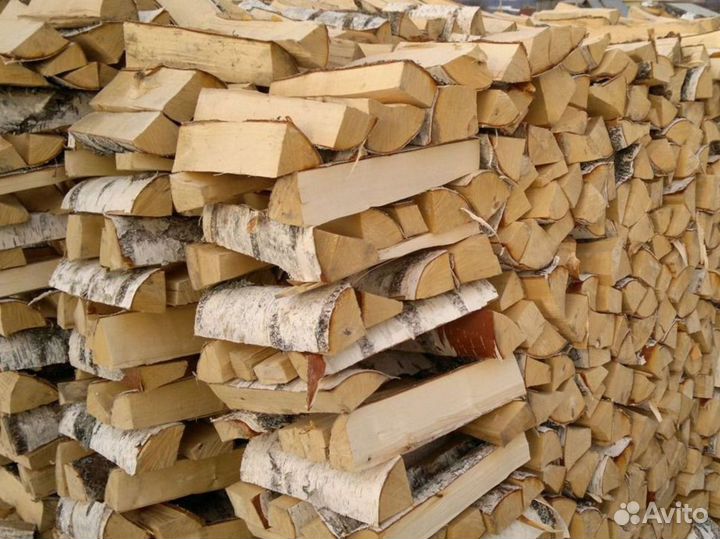 Дрова берёзовые колотые насыпь с доставкой