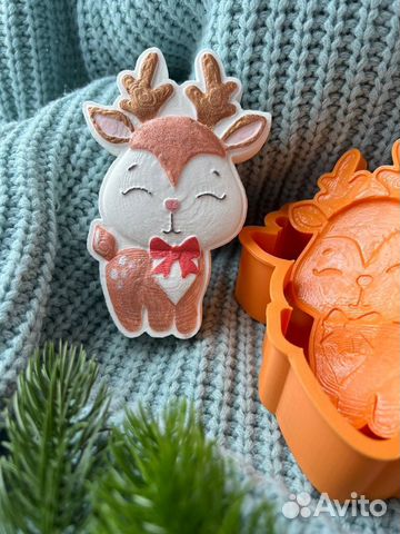 3d форма для бомбочек «Олененок»