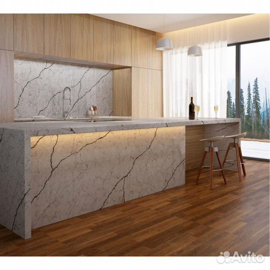 Барная стойка из искусственного камня на заказ