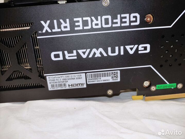 Gainward GeForce RTX 3080 LHR 10G Chasing wind
