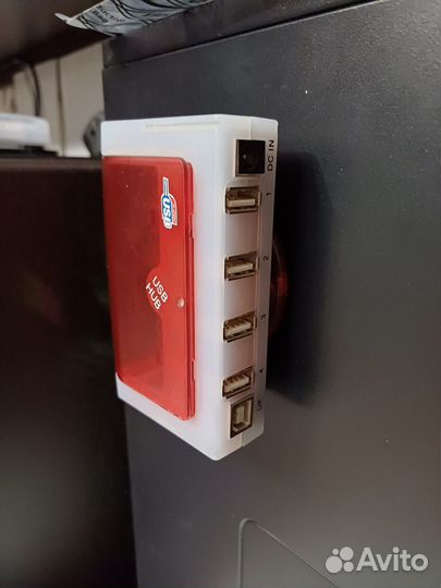 Usb хаб 2.0 + кабели: питания и USB-A - USB-B