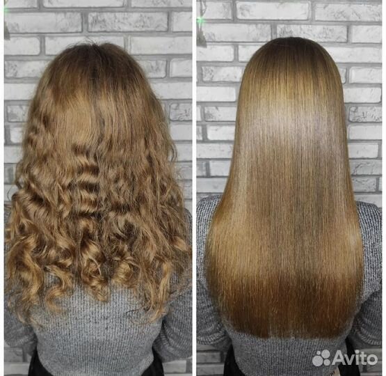 Кератиновое выпрямление волос