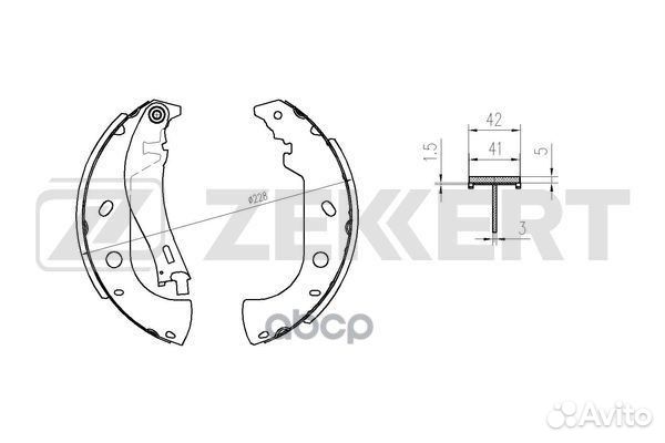 Колодки торм. бараб. задн. Fiat Multipla (186)
