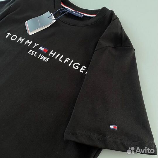 Футболка мужская tommy hilfiger черная