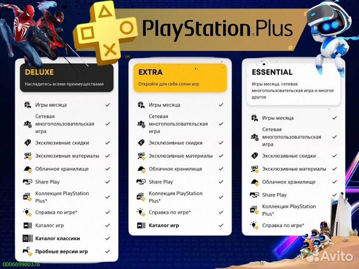 Подписка ps plus турция delux на ps5 ps4 (Арт.34415)