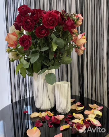 Ваза для цветов интерьерная настольная