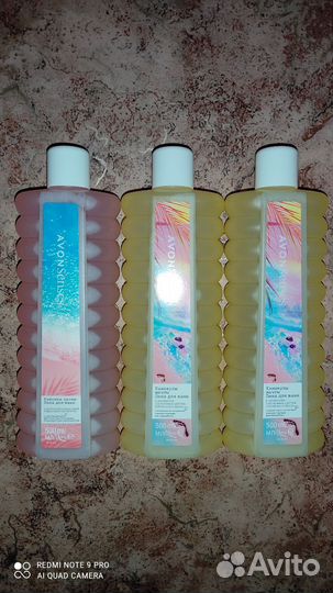Гель для душа, пена для ванны, лосьон avon