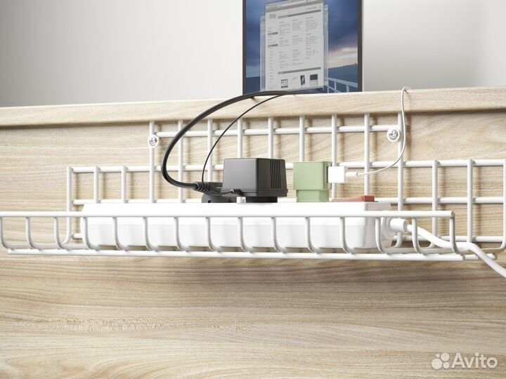 Держатель для проводов, удлинителей, под стол