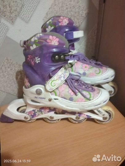 Ролики раздвижные детские 34-37