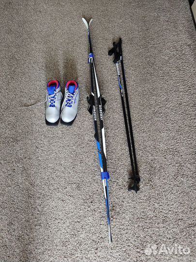 Лыжи беговые nordway 160+ботинки 37