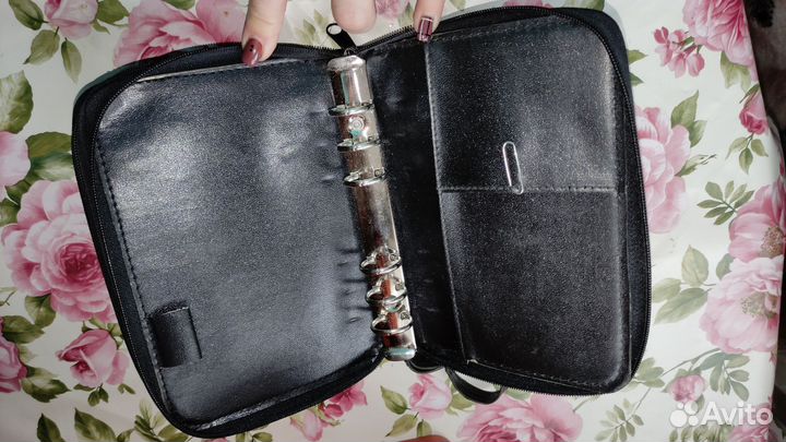 Барсетка мужская, кошелек ежедневник на кольцах