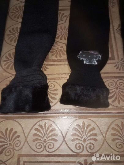 Лосины на меху новые 116-122 см