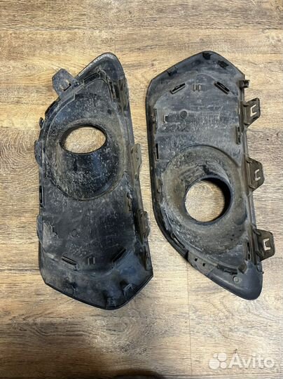 Renault logan 2 заглушки переднего бампера