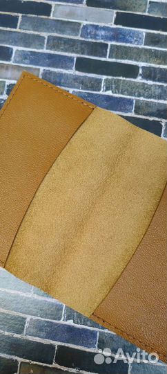 Обложка на паспорт натуральная кожа, ручная работа