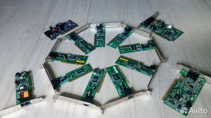 PCI сетевая карта 100 Мбит и модемы 56 кбит
