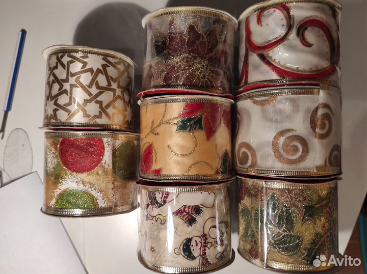 Лента декоративная 10 штук