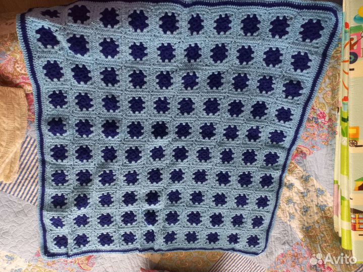 Вязанный плед детский