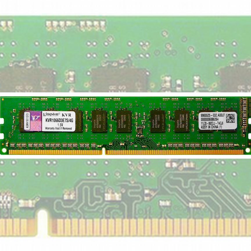 [KVR1066D3E7S/4G] Оперативная Память Kingston Ddr3 Kvr1066d3e7s/4g