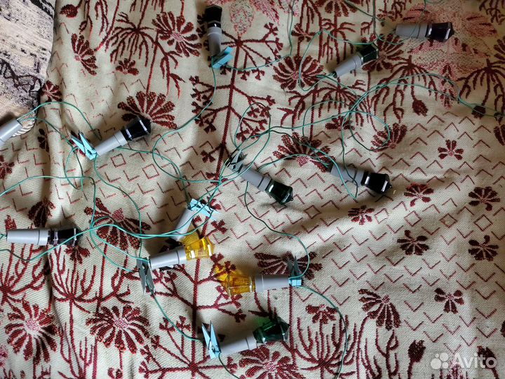 Елочная гирлянда фонарики, 2 шт - СССР