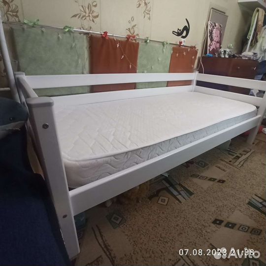 Кровать с матрасом 80х190 Hoff
