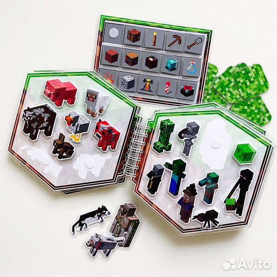 Книжка на липучках майнкрафт