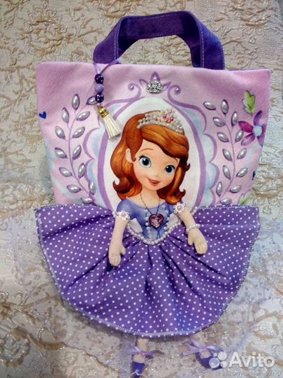 Принцесса София.Детская сумочка- кукла