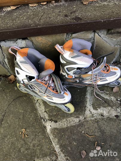 Роликовые коньки Fila Primo Comp 39 + защита